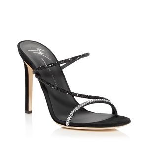 Giuseppe Zanotti embellished high heel slide sandals